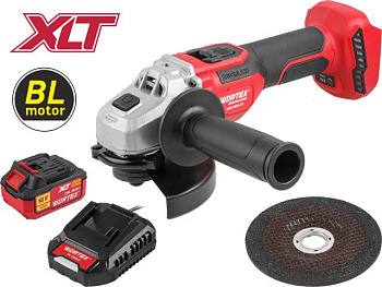 Аккумуляторная углошлифмашина WORTEX CAG 1812-2 E в кор. XLT SET БЕСЩЕТ. 18 В 125 мм 3000-8500 об/мин 